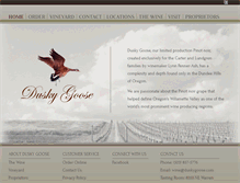 Tablet Screenshot of duskygoose.com